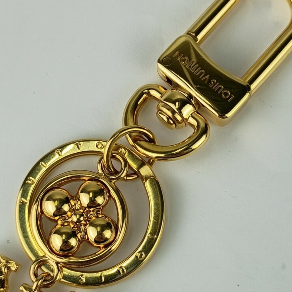 LOUIS VUITTON Gold Keyring - Picture 6 of 7
